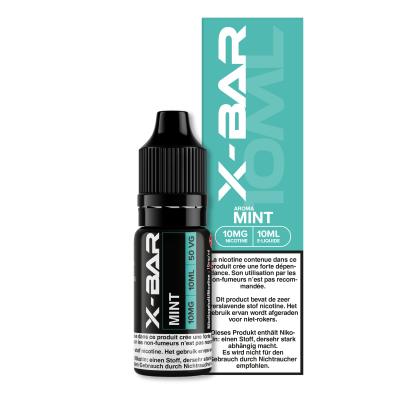 E-liquide x-bar Mint 10ml sel de nicotine