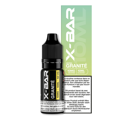 E-liquid X-bar  Granité 10ml sel de nicotine