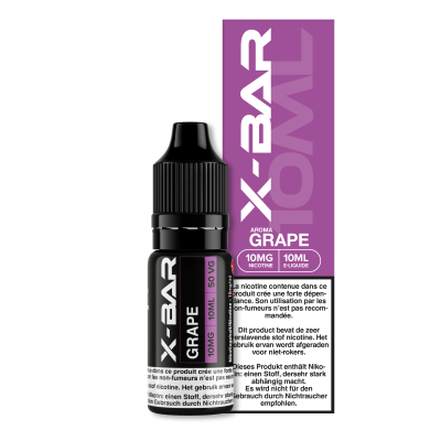 E-liquid X-bar Grape 10ml sel de nicotine