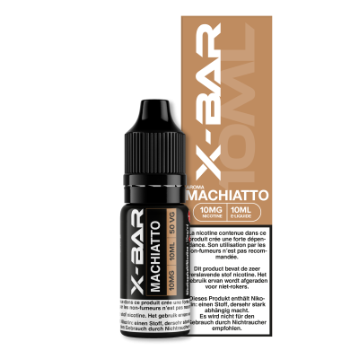 E-liquid X-bar Machiatto 10ml sel de nicotine