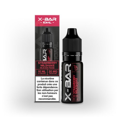 E-liquid X-bar  Strawberry 10ml sel de nicotine