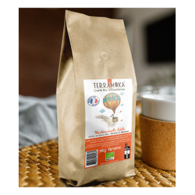 Mlle Adèle : Café Bio en grains 1 kg du Brésil et Mexique - Délicat et Fruité