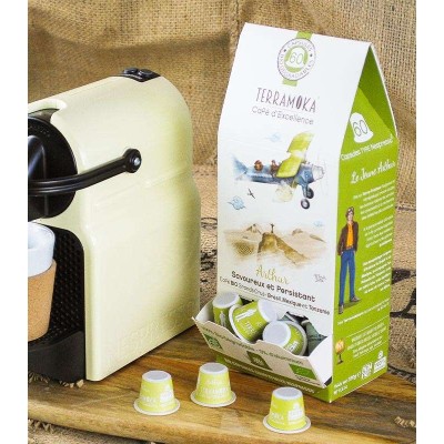 ARTHUR: 60 capsules Nespresso® - Café Bio du Brésil, Mexique et Tanzanie - Intense et Engagé