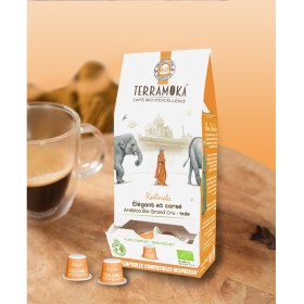 KALINDA: 60 capsules Nespresso® de Café Bio d'Excellence d'Inde - Corsé et Suave